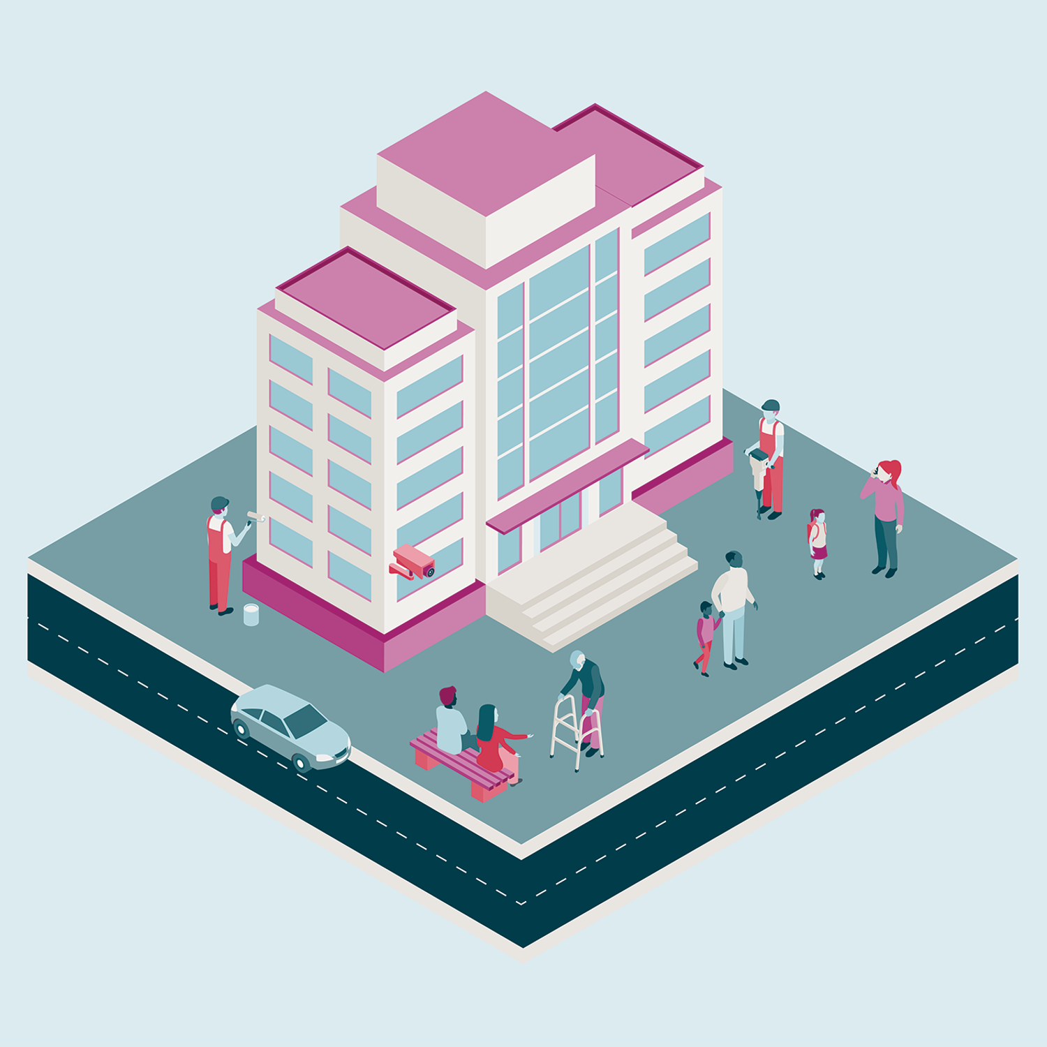 Bevakningsintresset och integritetsintresset väger olika tungt på olika platser. Om bevakningsintresset väger tyngre än integritetsintresset på platsen är bevakningen tillåten.