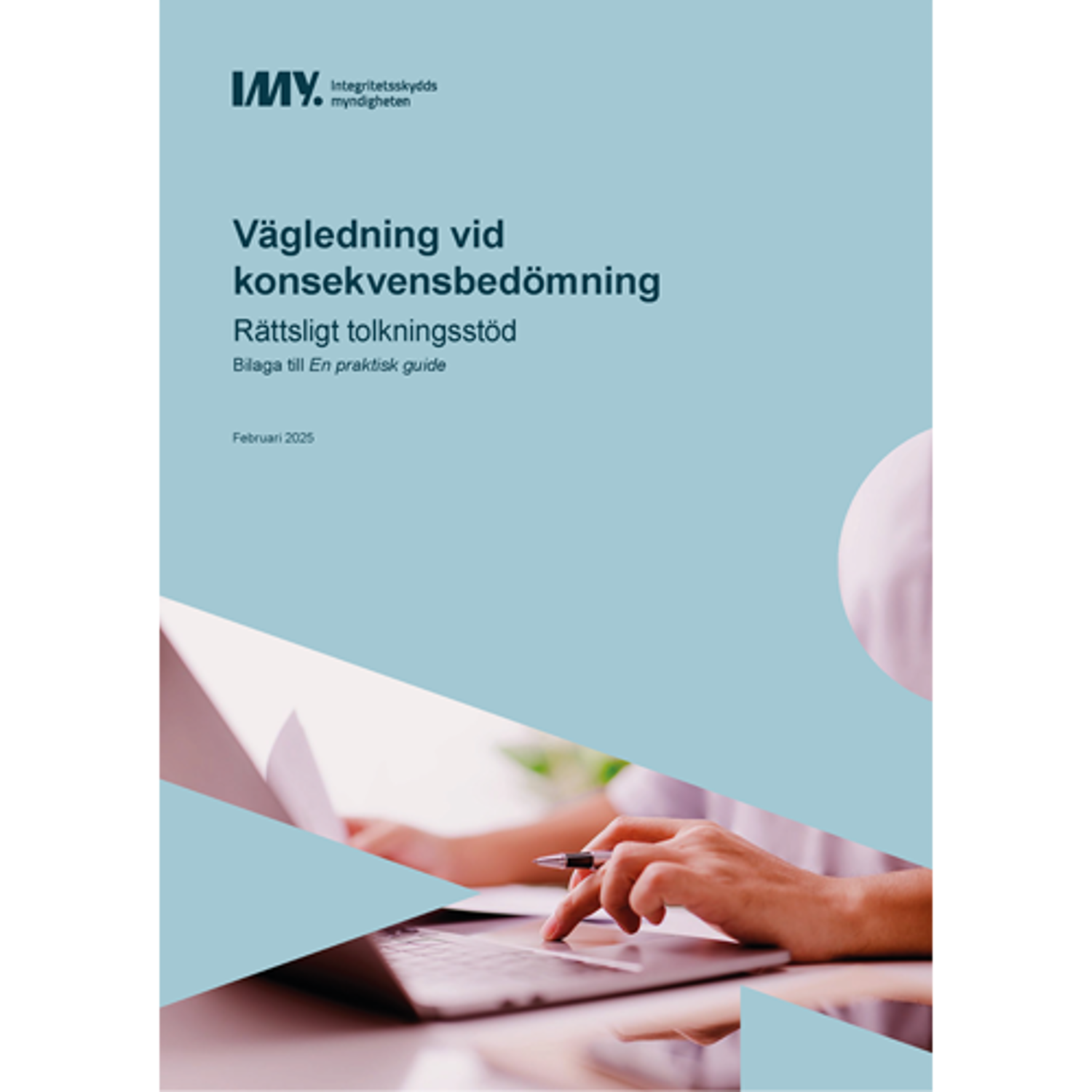 Framsidan av Vägledning vid konsekvensbedömning – Rättsligt tolkningsstöd